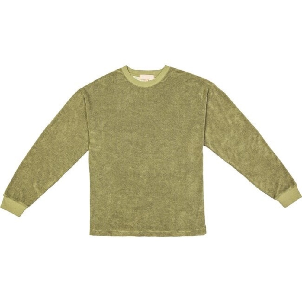 Brownlee Olive Green Long Sleeve Crewneck in XL
